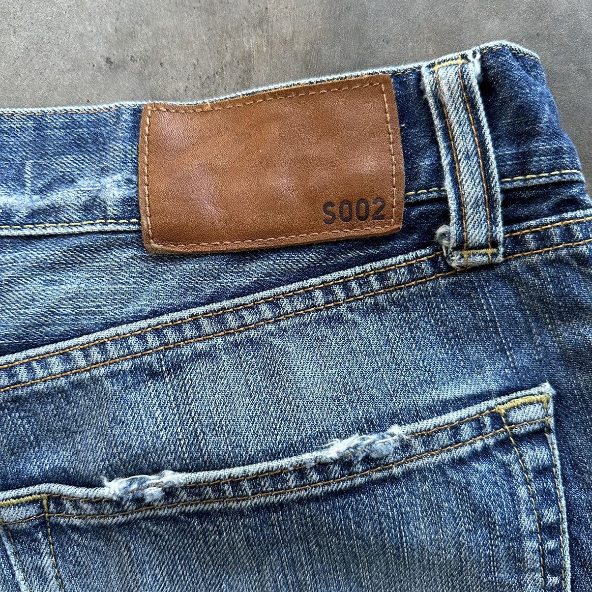 Japanese Brand Vintage Japanese Distressed Faded Jean Denim Pant W34 Size US 34 / EU 50 - 14 Thumbnail