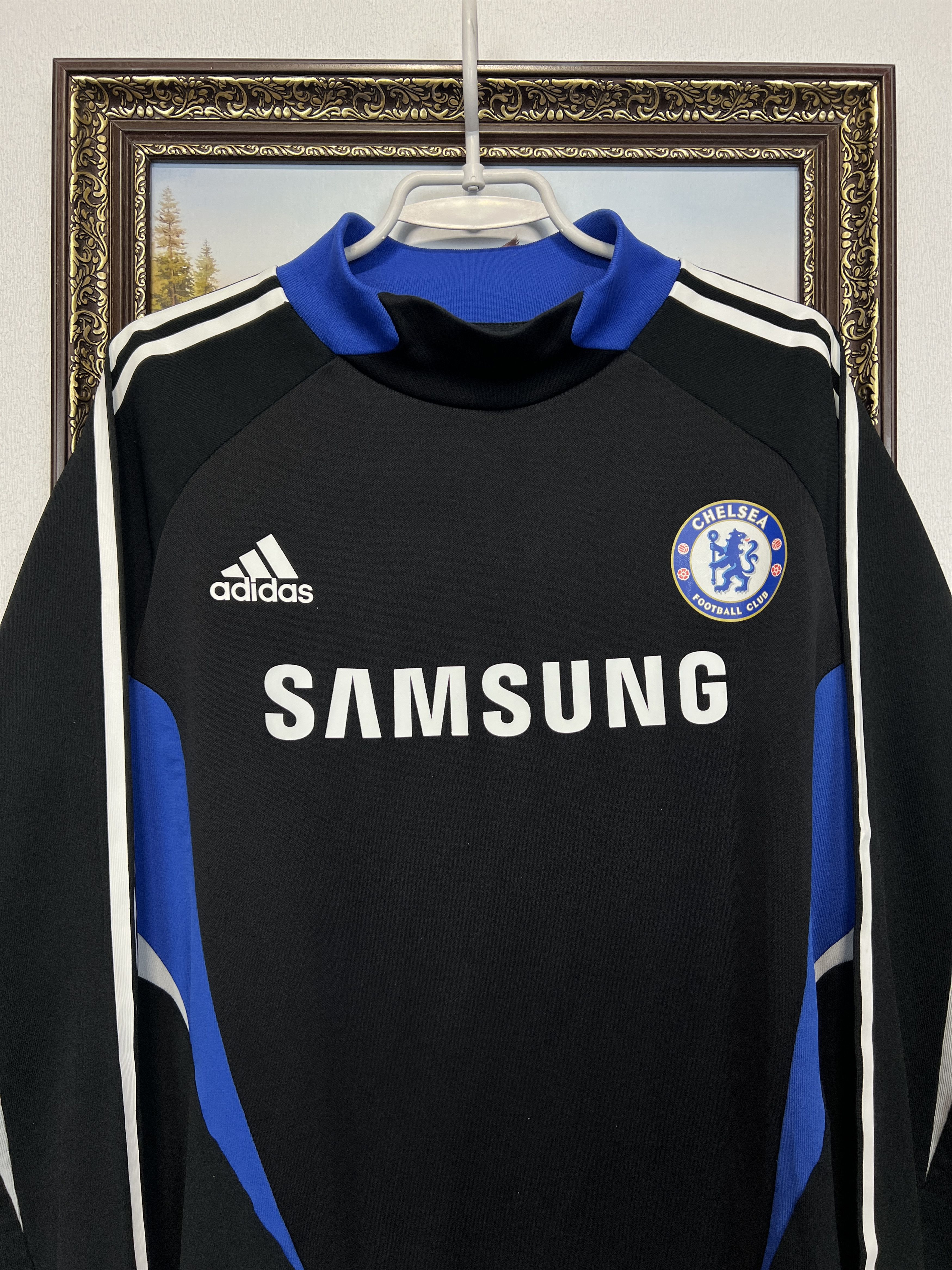 Adidas Chelsea Football Jacket Train Sweatshirt Player Issue Size US L / EU 52-54 / 3 - 2 Thumbnail