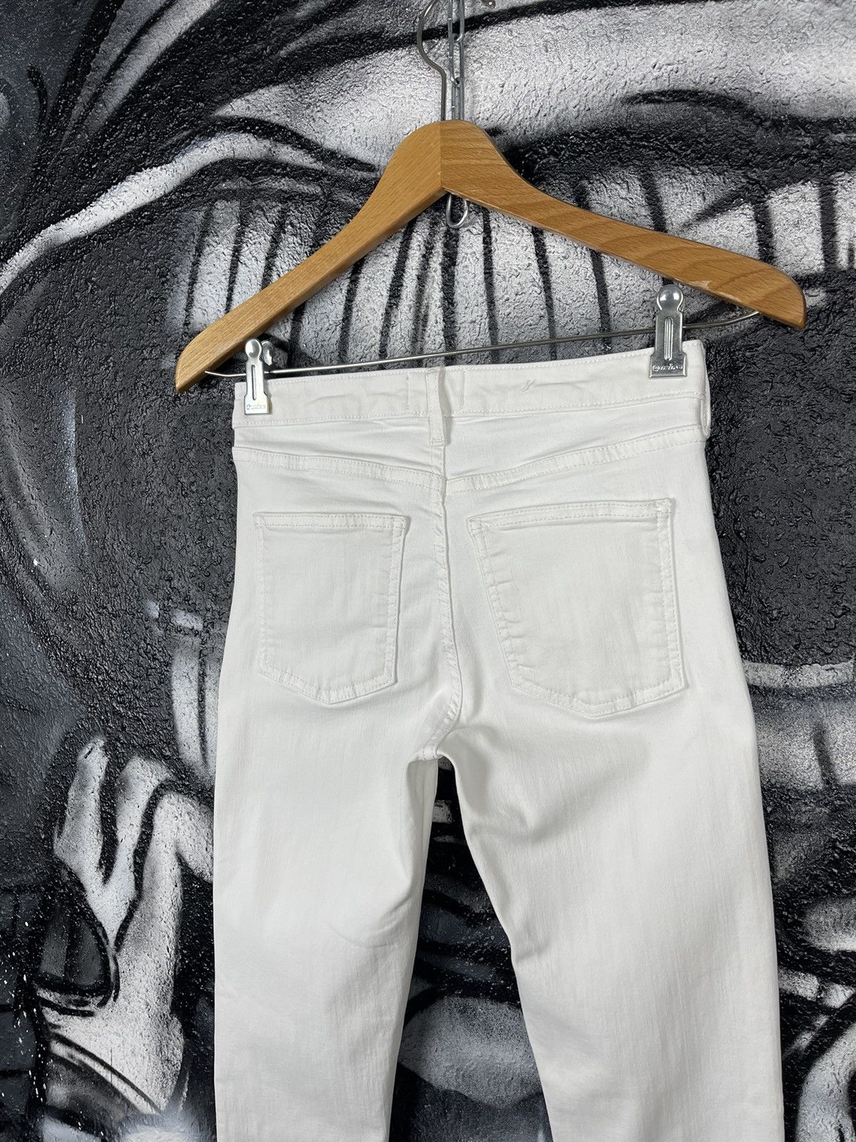 Acne Studios Acne Studios Skinny 5 Optic White Denim Jeans WMNS Size 26 Size 26" / US 2 / IT 38 - 4 Thumbnail