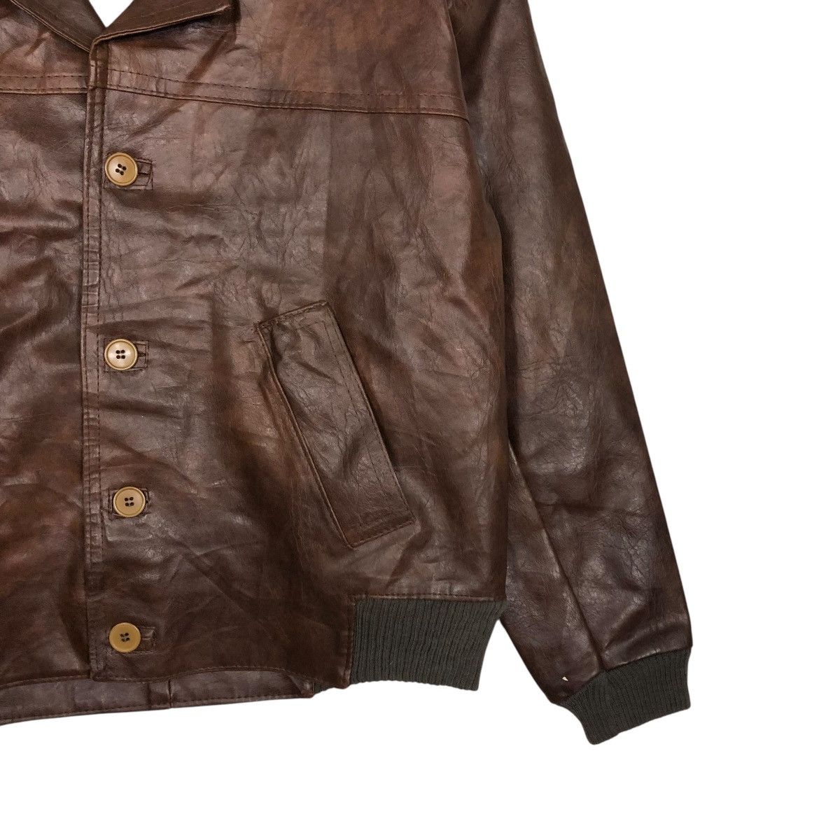 Vintage 🔥VINTAGE 70’s GENUINE LEATHER JACKET AVIATOR COLLECTION USA Size US M / EU 48-50 / 2 - 7 Thumbnail