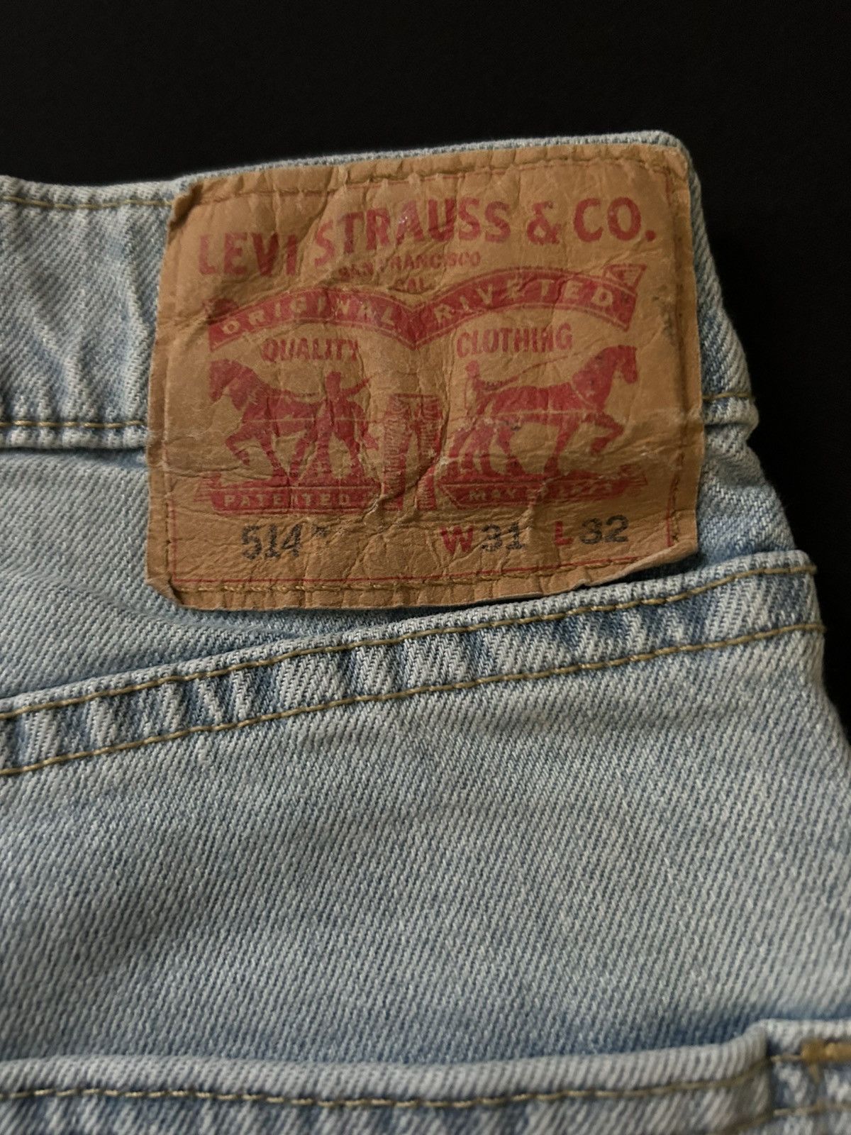 Levi's Levi 514 Straight Fit Jeans (31x32) Size US 31 - 3 Thumbnail