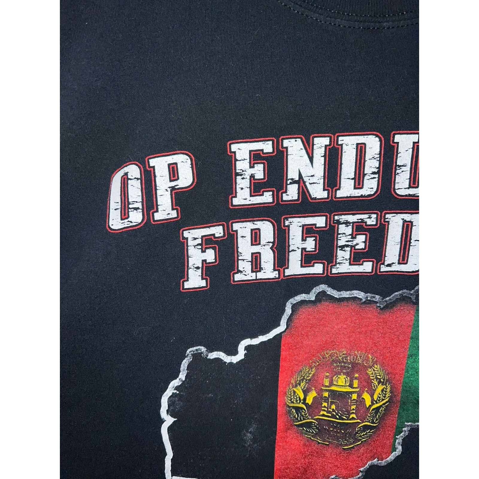 Gildan Vintage OP Enduring Freedom Shirt Veteran War In Afghanistan Size US XL / EU 56 / 4 - 3 Thumbnail