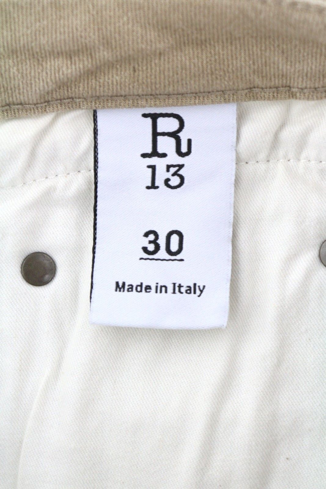 R13 BOY STRAIGHT 30 Sand Stretch Faded Ankle RRP549 86616 Size 30" / US 8 / IT 44 - 8 Thumbnail
