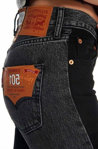 Vetements Vetements x Levi"s 501 two tone straight crop jean Size 28" / US 6 / IT 42 - 6 Thumbnail