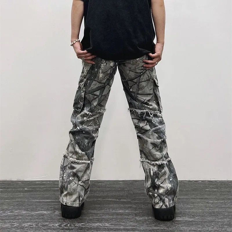 Japanese Brand Camouflage Y2K Fashion Baggy Jeans Cargo Pants Size US 30 / EU 46 - 4 Thumbnail
