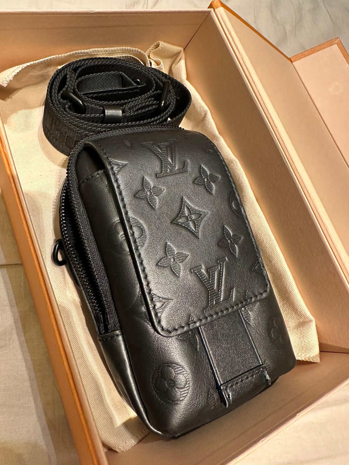 Louis Vuitton LV Double Phone Pouch NM Sling Bag