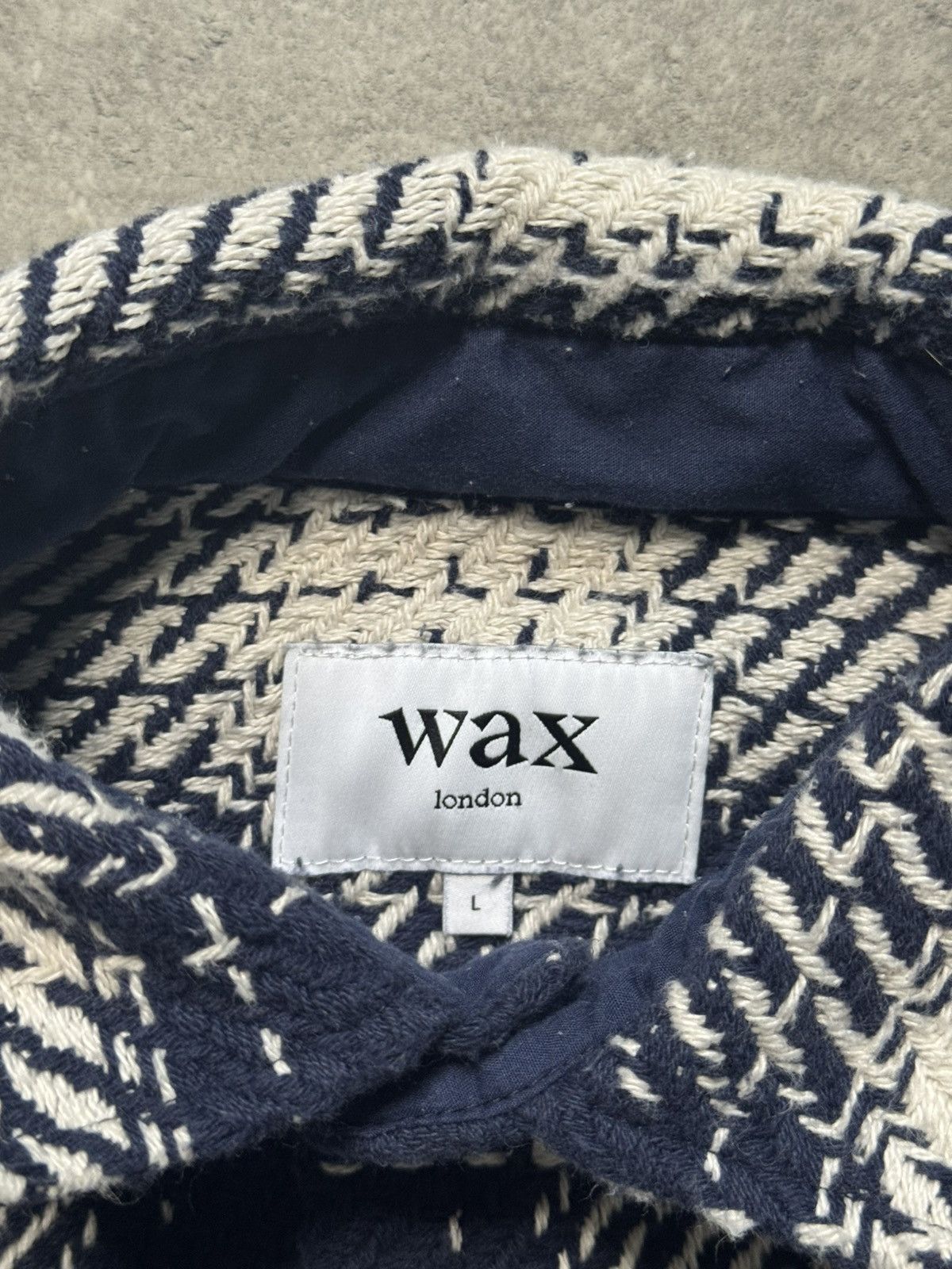 Wax London Wax London Whiting Beatnik Overshirt Marine Large Size US L / EU 52-54 / 3 - 5 Thumbnail