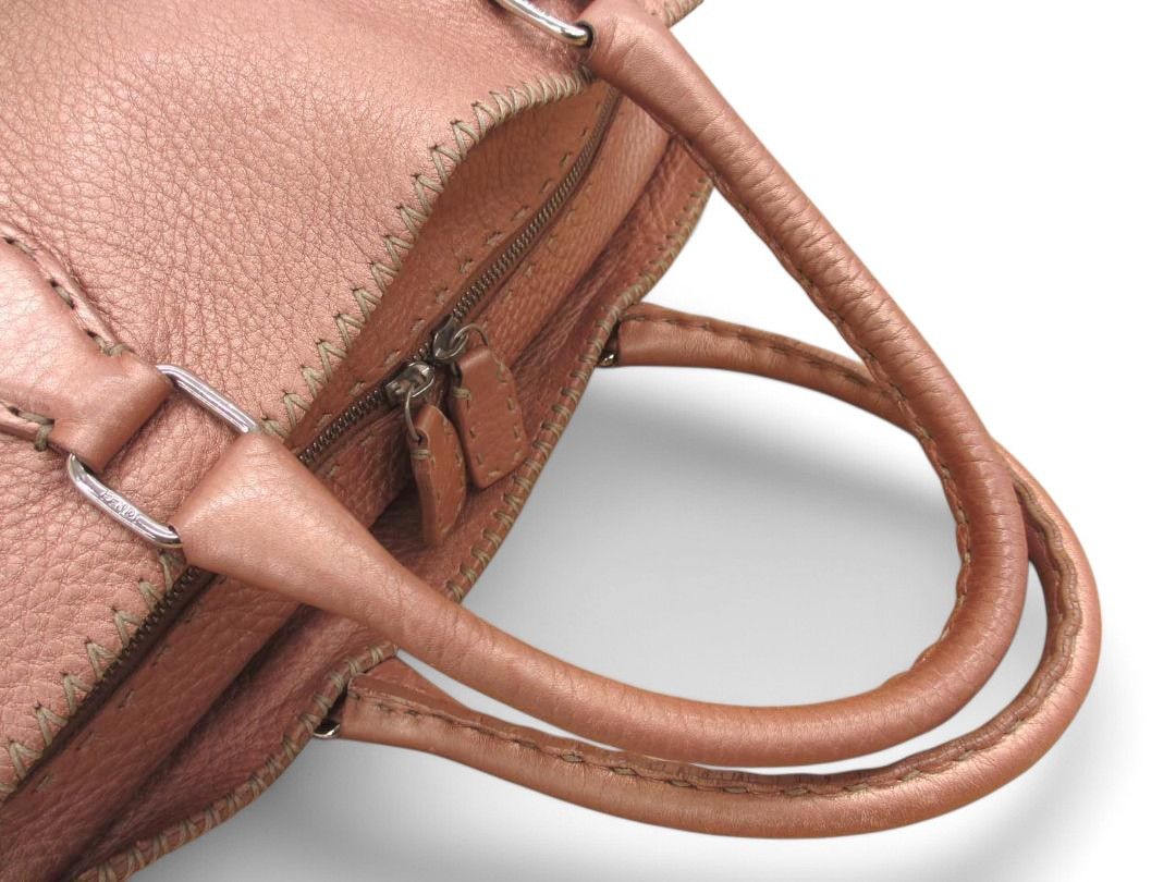 Fendi Fendi - Selleria Pink Handbag Leather Shoulder Bag Mirror Size ONE SIZE - 2 Thumbnail
