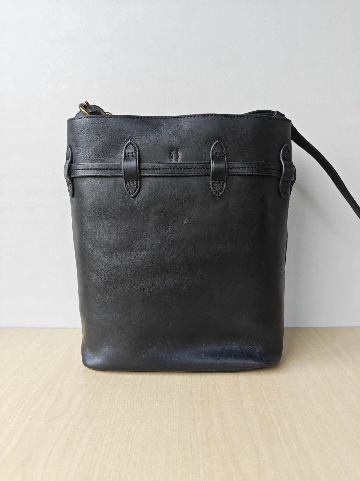 Polo Ralph Lauren Polo Ralph Lauren Bellport Leather Large Bucket Bag FTP 0005 Size ONE SIZE - 3 Thumbnail