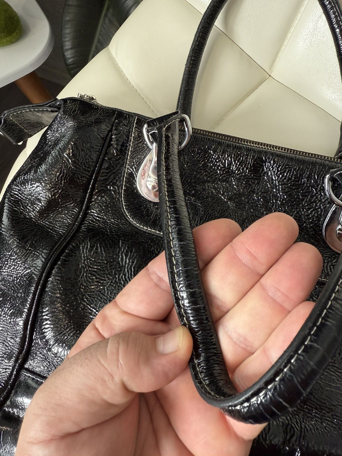 Gucci Gucci Dialux Snow Glam Black Hand Bag Boston Bag GG Logo Size ONE SIZE - 13 Thumbnail