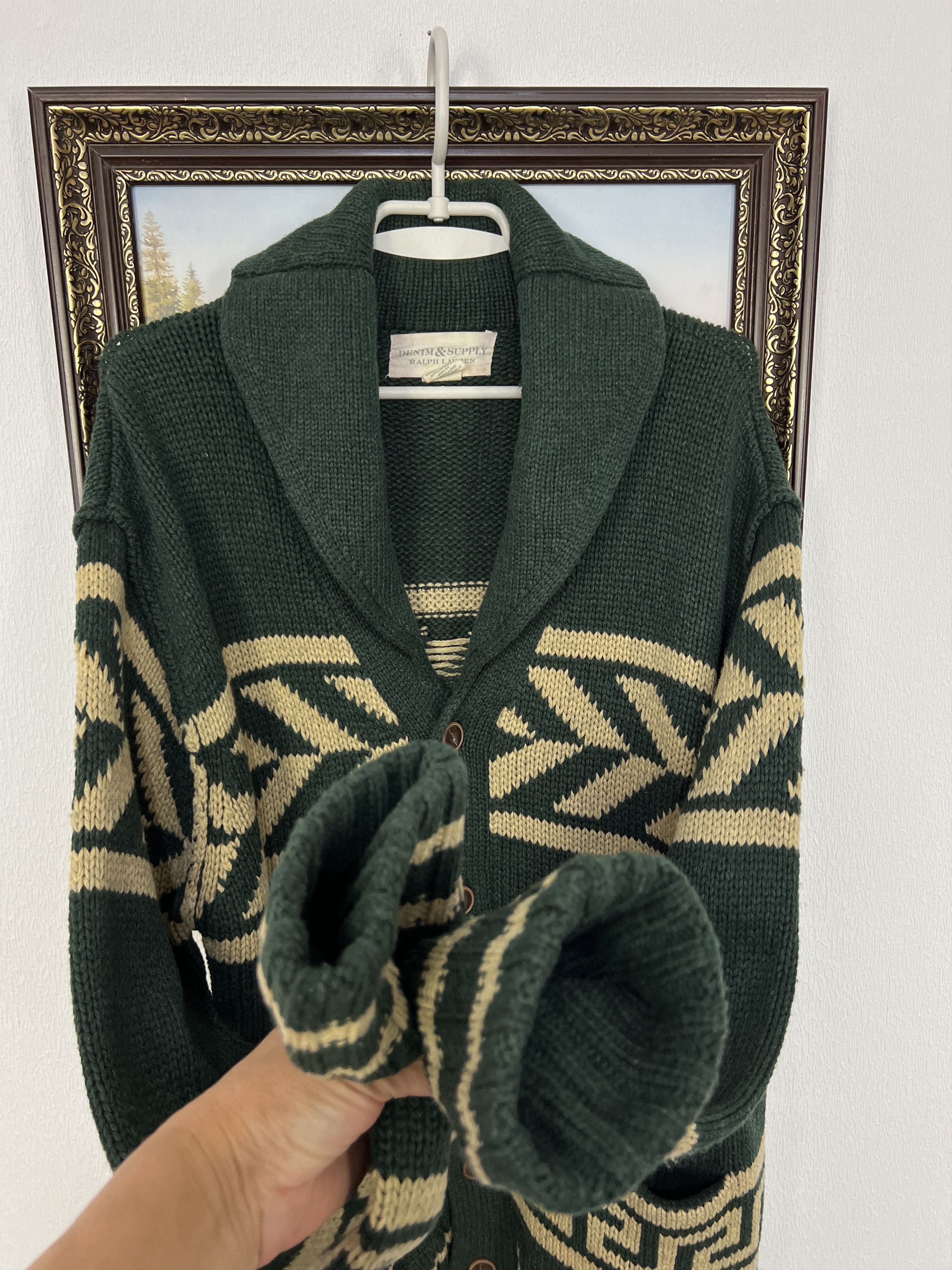 Ralph Lauren Denim&Supply Ralph Lauren Aztec Vintage Knitted Cardigan Size US L / EU 52-54 / 3 - 7 Thumbnail