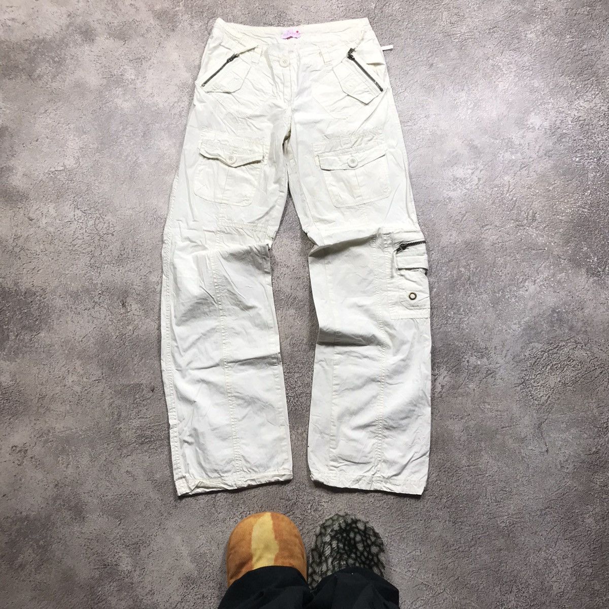 Vintage Vintage 90s Baggy Cargo Pants Parachute Japan Streetwear 26 Size 26" / US 2 / IT 38 - 2 Thumbnail