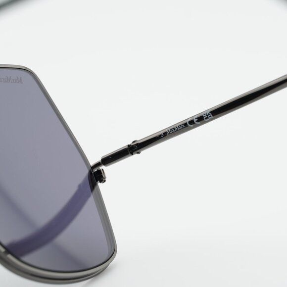 Max Mara Max Mara Elsa MM0006 32N Sunglasses Shiny Gunmetal Geometric Size ONE SIZE - 8 Thumbnail