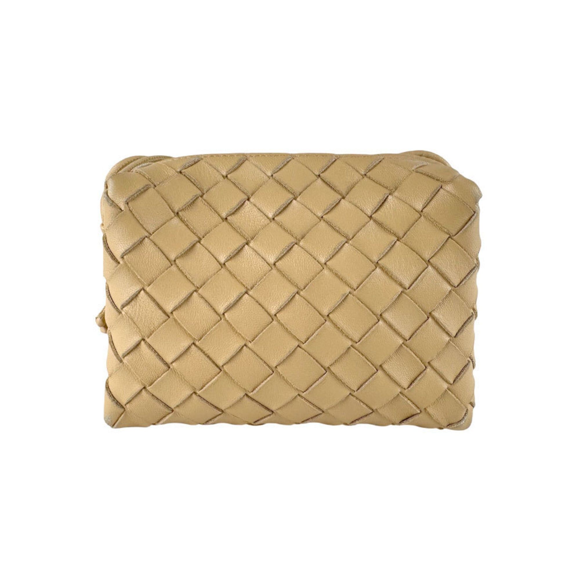 Bottega Veneta Bottega Veneta Mini Loop Leather Shoulder Bag, Beige, Women's, Z9535 Size ONE SIZE - 1 Thumbnail