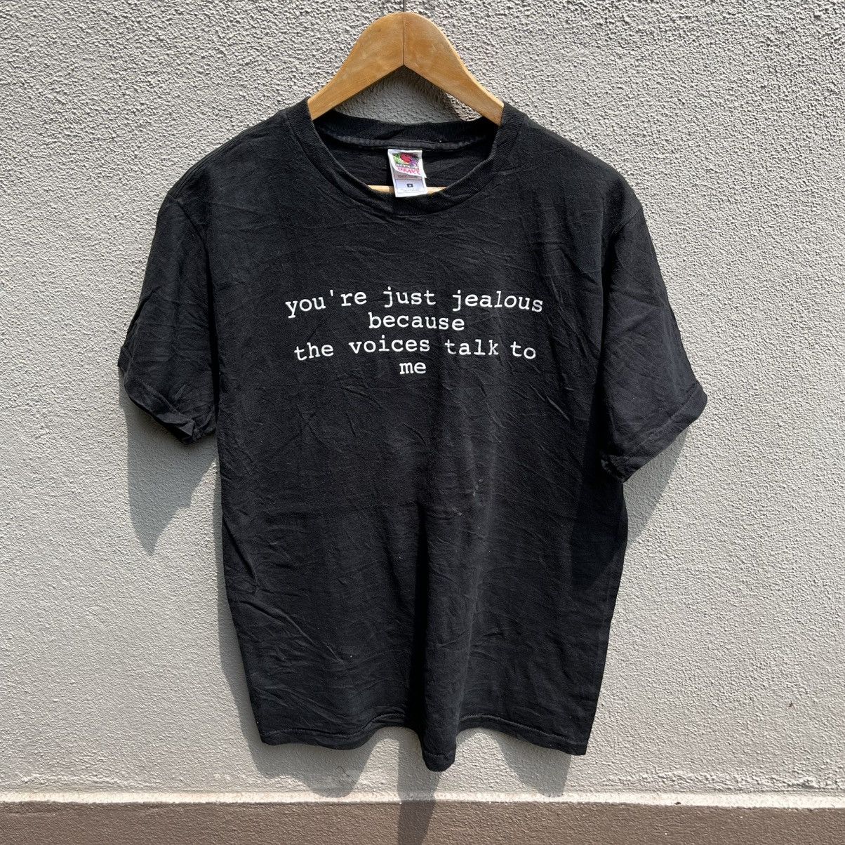 Vintage Vintage 90s WORDING tee best quote fight club Size US M / EU 48-50 / 2 - 1 Thumbnail