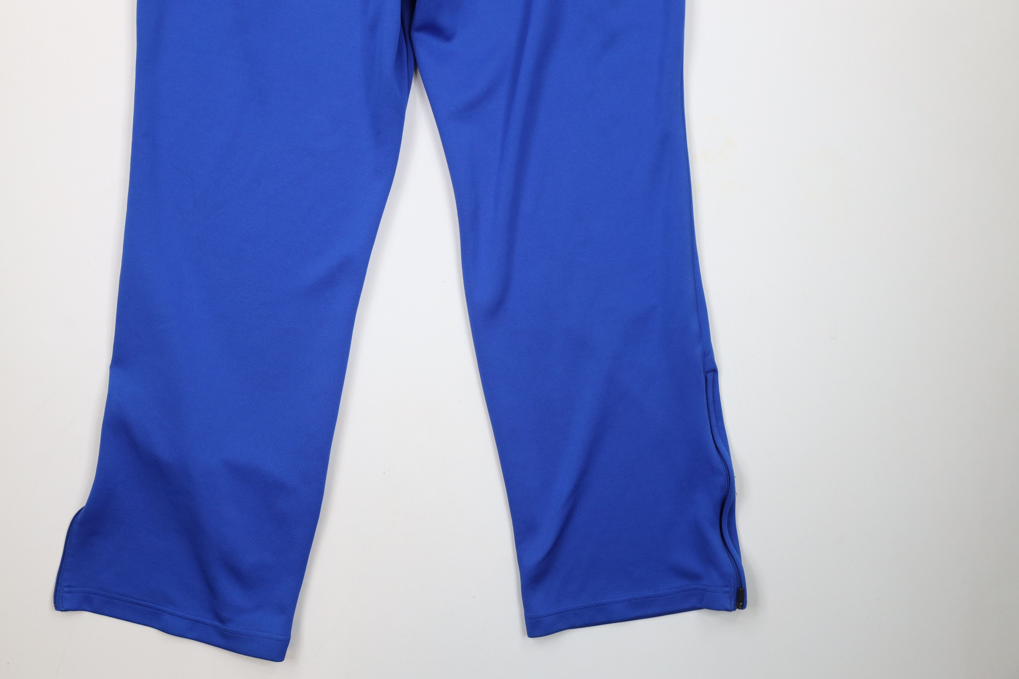 Nike × Vintage Vintage Nike Mini Swoosh Wide Leg Sweatpants Royal Blue Size US 34 / EU 50 - 12 Thumbnail