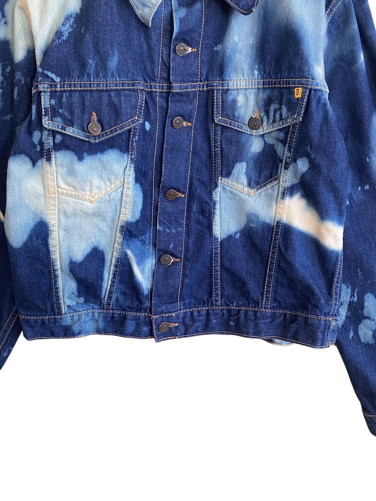 Farah Vintage Brand Farah Bleach Trucker Denim Jacket 1970s Size US M / EU 48-50 / 2 - 6 Thumbnail