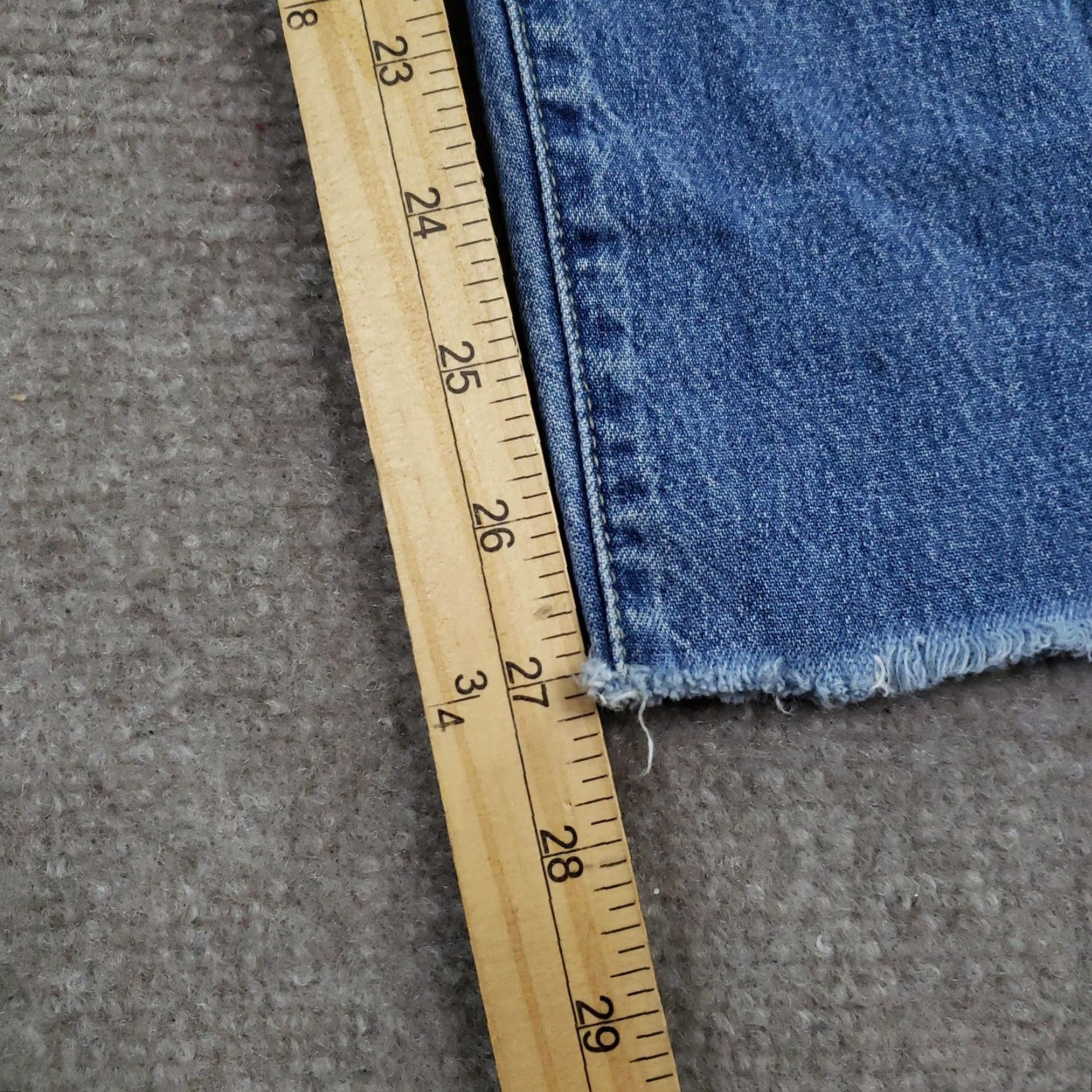 Tommy Hilfiger VINTAGE Tommy Hilfiger Jeans Men 40x32 Blue Wide Leg Baggy Drawstring Distressed Size US 40 / EU 56 - 3 Thumbnail
