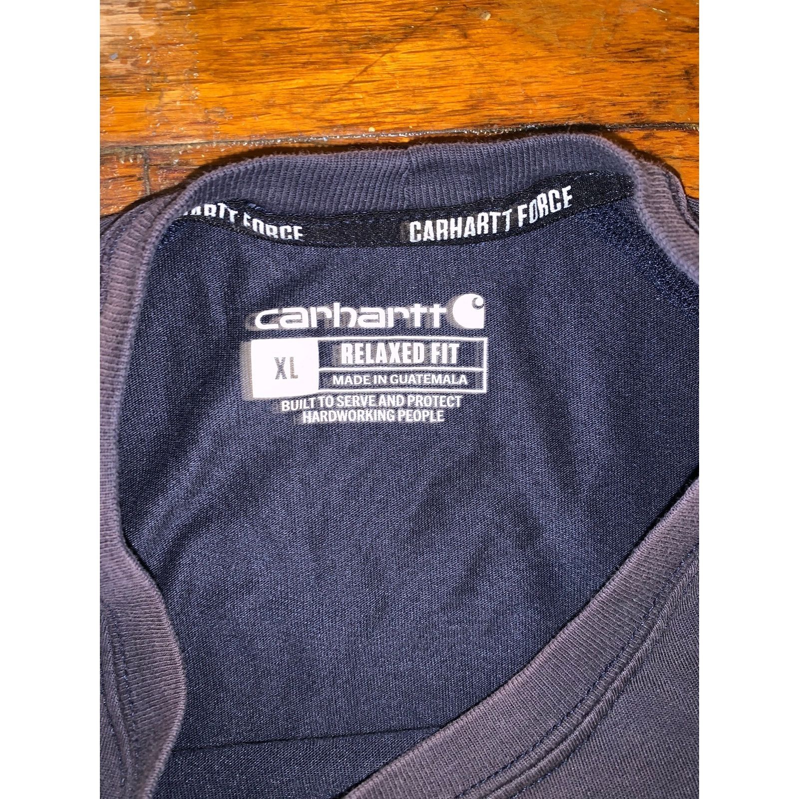 Carhartt Carhartt Force Pocket T Shirt XL Workwear Distressed Size US XL / EU 56 / 4 - 5 Thumbnail
