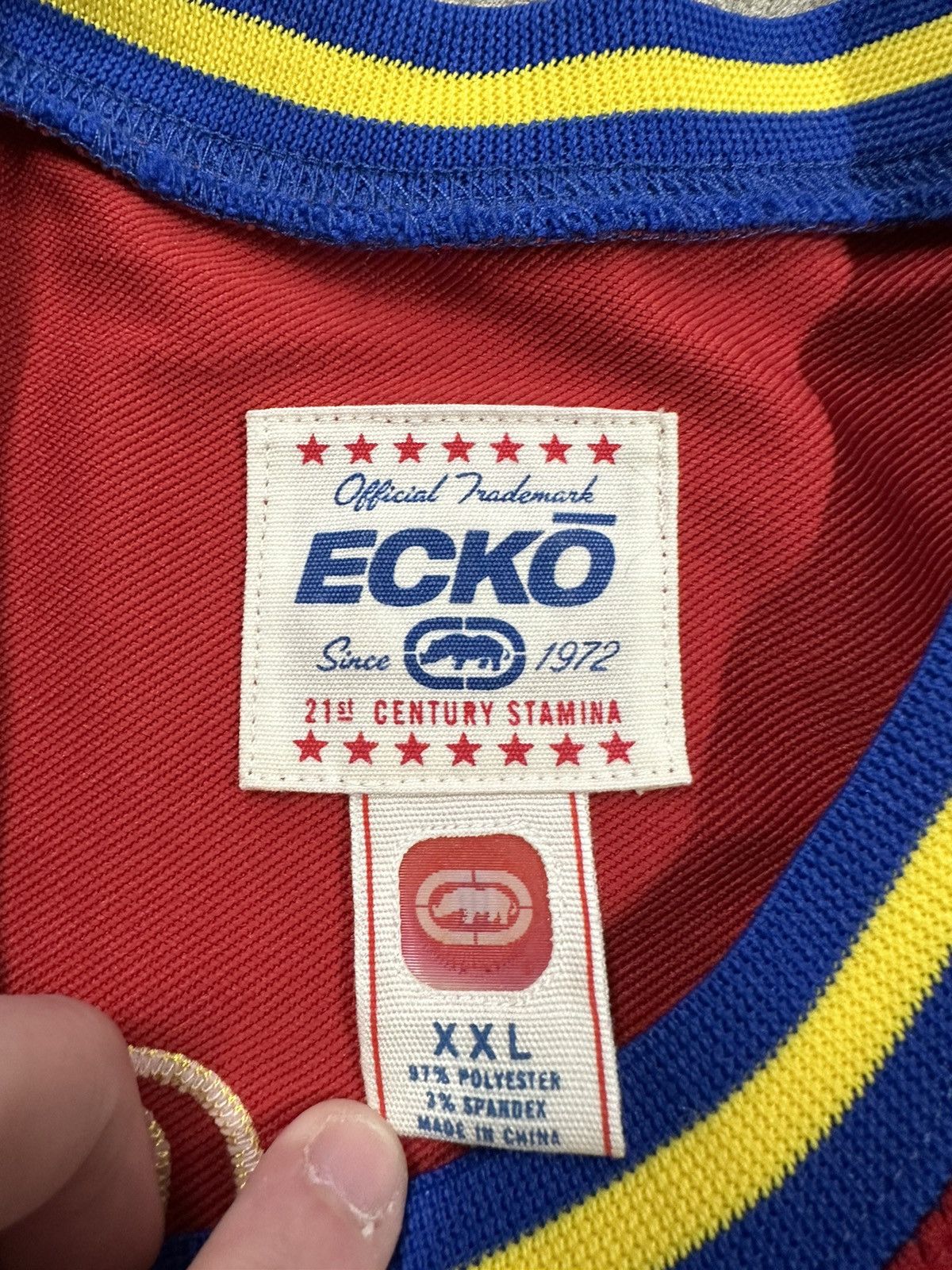 Ecko Unltd. Crazy Y2K Ecko Unltd Kansas City Jayhawks Basketball Jersey Size US XXL / EU 58 / 5 - 19 Thumbnail