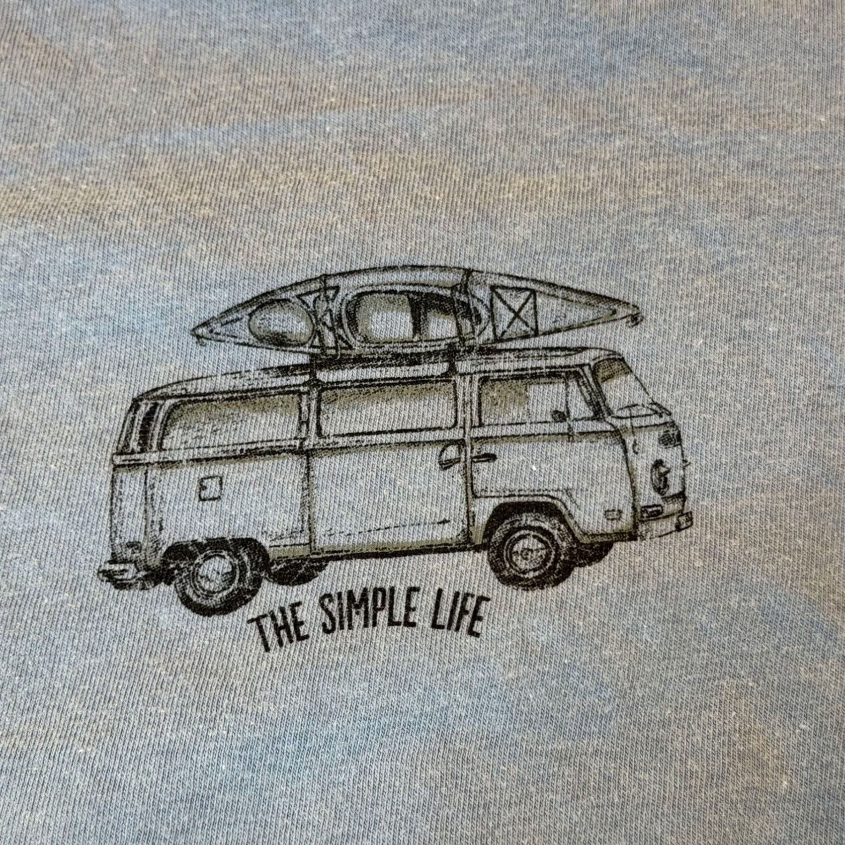 Comfort Colors Comfort Colors Graphic T Shirt Mens Large Blue Camper Van Kayak The Simple Life Campervan Kayak Graphic Tee Mens Large Blue Size US L / EU 52-54 / 3 - 5 Thumbnail