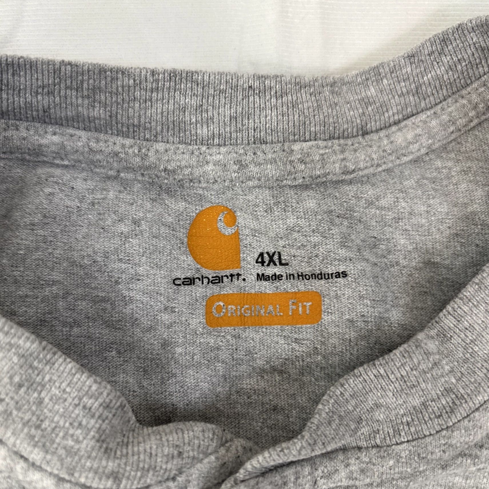 Carhartt Carhartt T Shirt Men’s 4XL Gray Henley Short Sleeve Pocket Logo 3 Button Original Fit Work Tee Mens Size US XXL / EU 58 / 5 - 3 Thumbnail