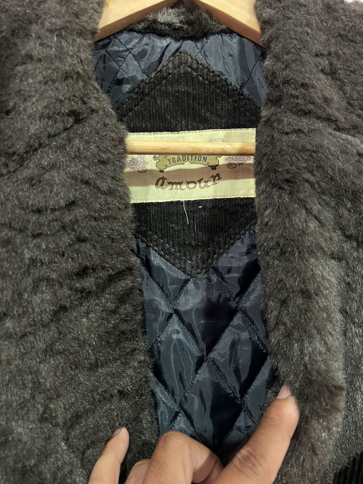 Japanese Brand × Other 🔥 AMOUR FUR COLLAR CROPED CORDUROY JACKET Size M / US 6-8 / IT 42-44 - 6 Thumbnail