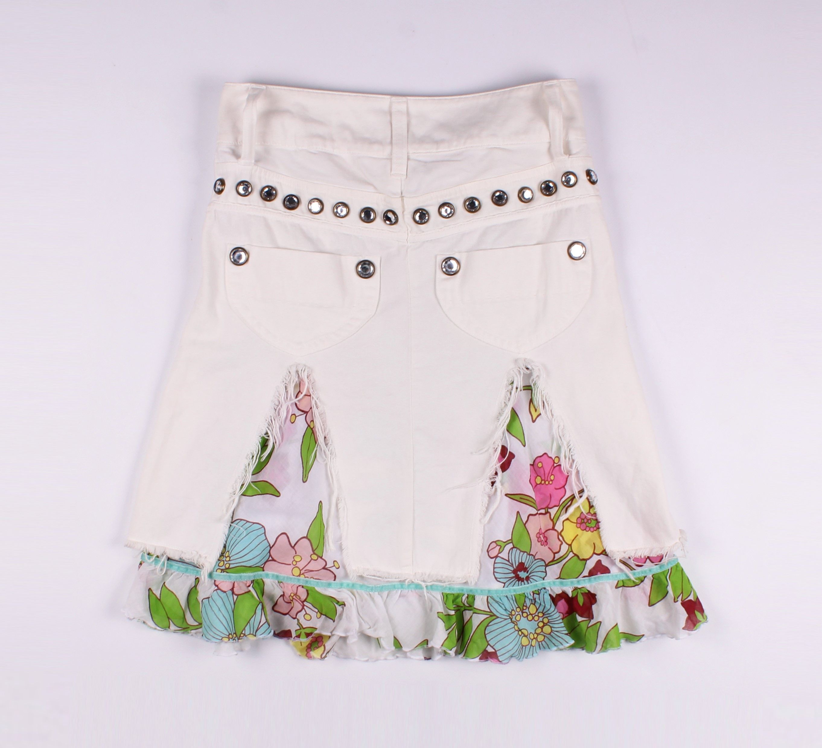 Vintage Nolita North Little Italy Y2K Double Flared Boho Skirt Size 26" / US 2 / IT 38 - 9 Thumbnail
