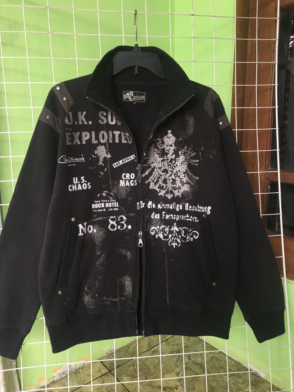14th Addiction Center Clease Sweater Zip Punk , U.K Subs The exploited Size US M / EU 48-50 / 2 - 3 Thumbnail