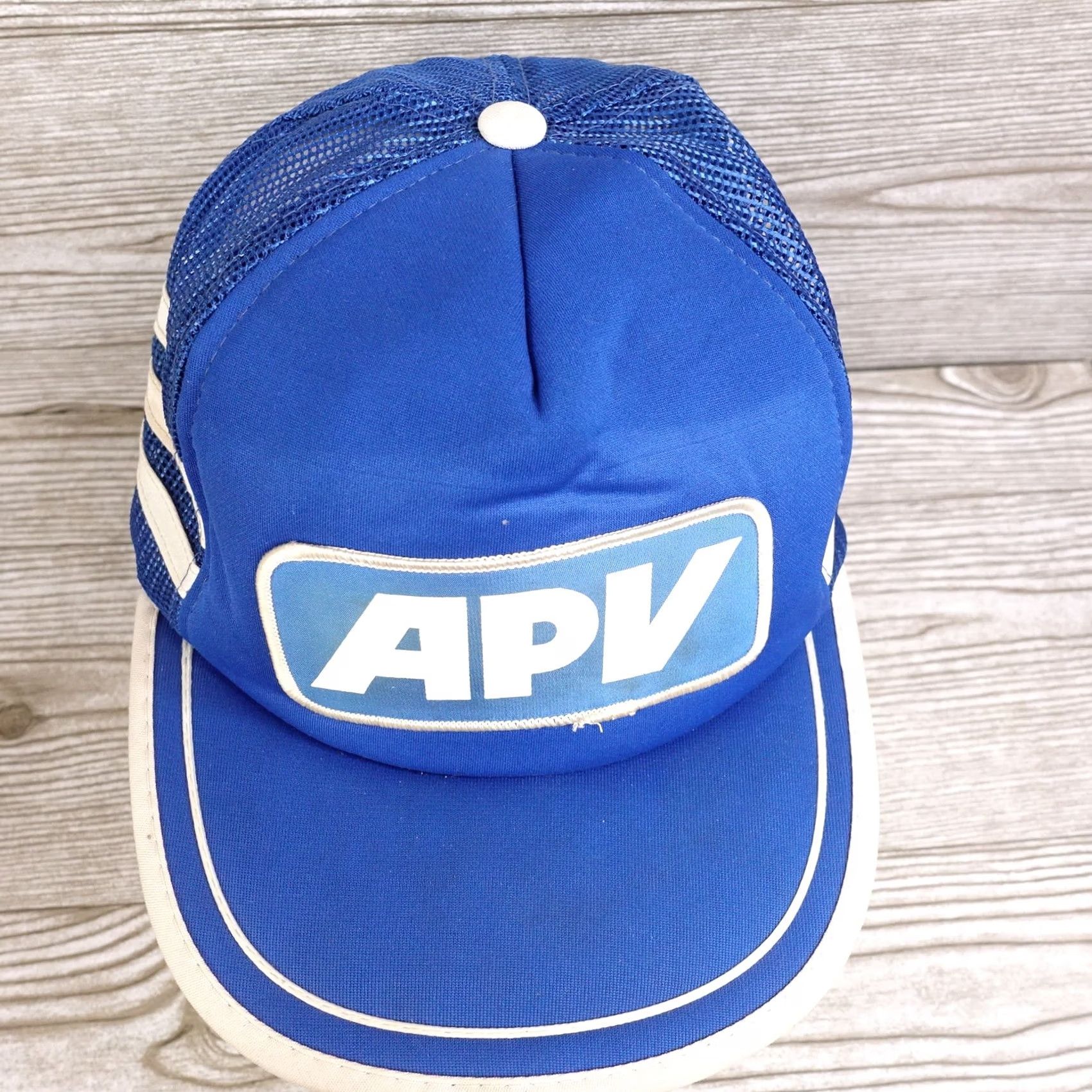 Vintage VINTAGE APV PATCH BLUE ADJUSTABLE SNAPBACK BASEBALL HAT CAP Size ONE SIZE - 5 Thumbnail