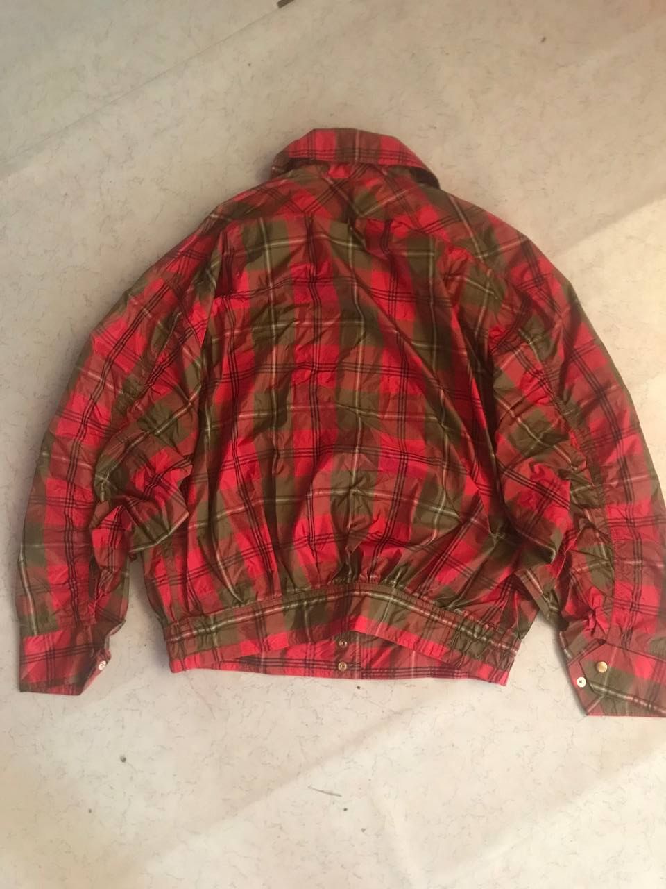 Ellesse × Vintage Ellesse Nylon Tartan Style Jacket Size US S / EU 44-46 / 1 - 4 Thumbnail