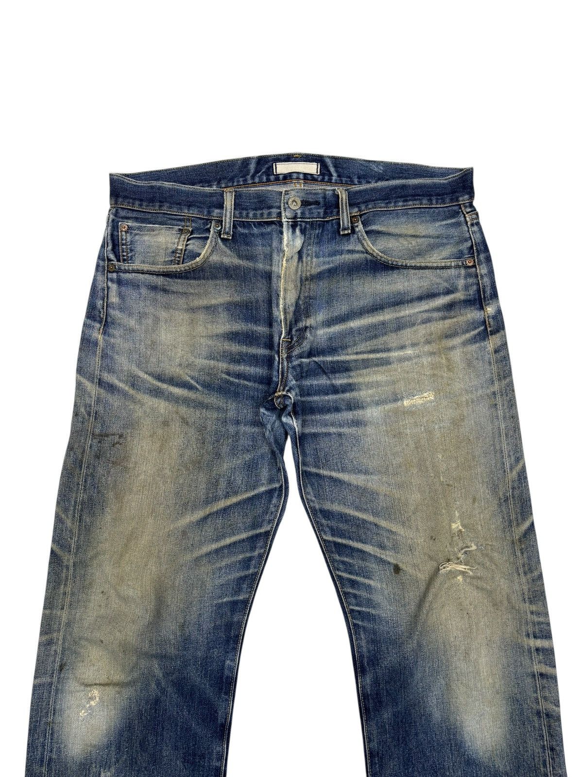 Undercover × Uniqlo Vintage Uniqlo Selvedge Dirty Distressed Denim Jeans Size US 36 / EU 52 - 6 Thumbnail