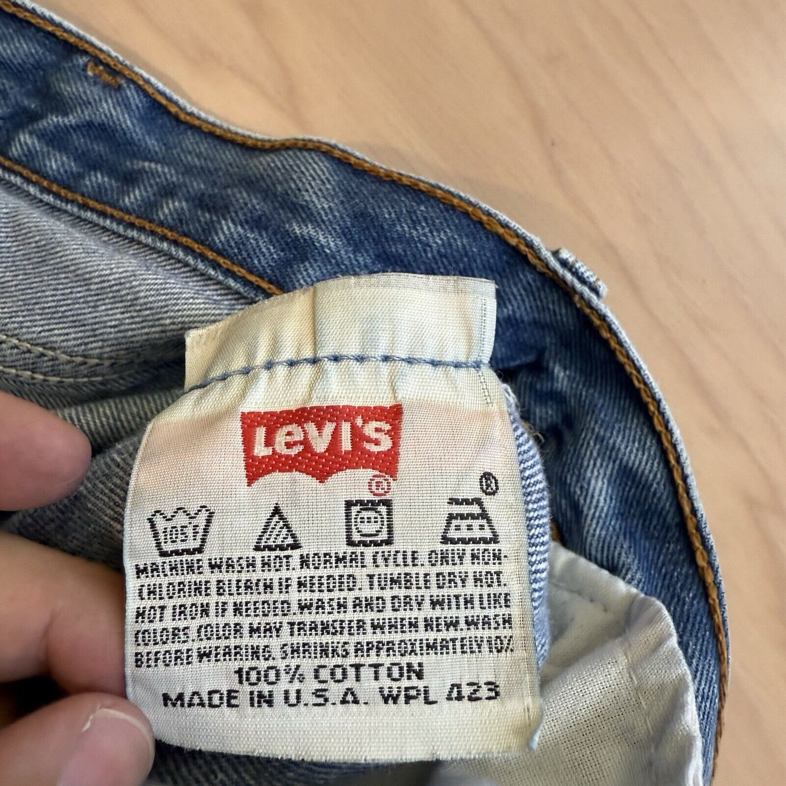 Levi's × Vintage Vintage Levis 501 Jeans Blue 90s Denim Made in USA Workwear Size US 36 / EU 52 - 6 Thumbnail