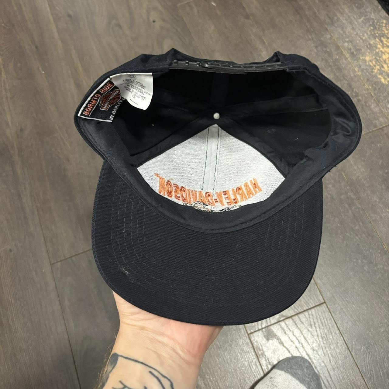 Designer Vintage Harley Davidson Motorcycles Ride The Wind Hat Size ONE SIZE - 4 Thumbnail