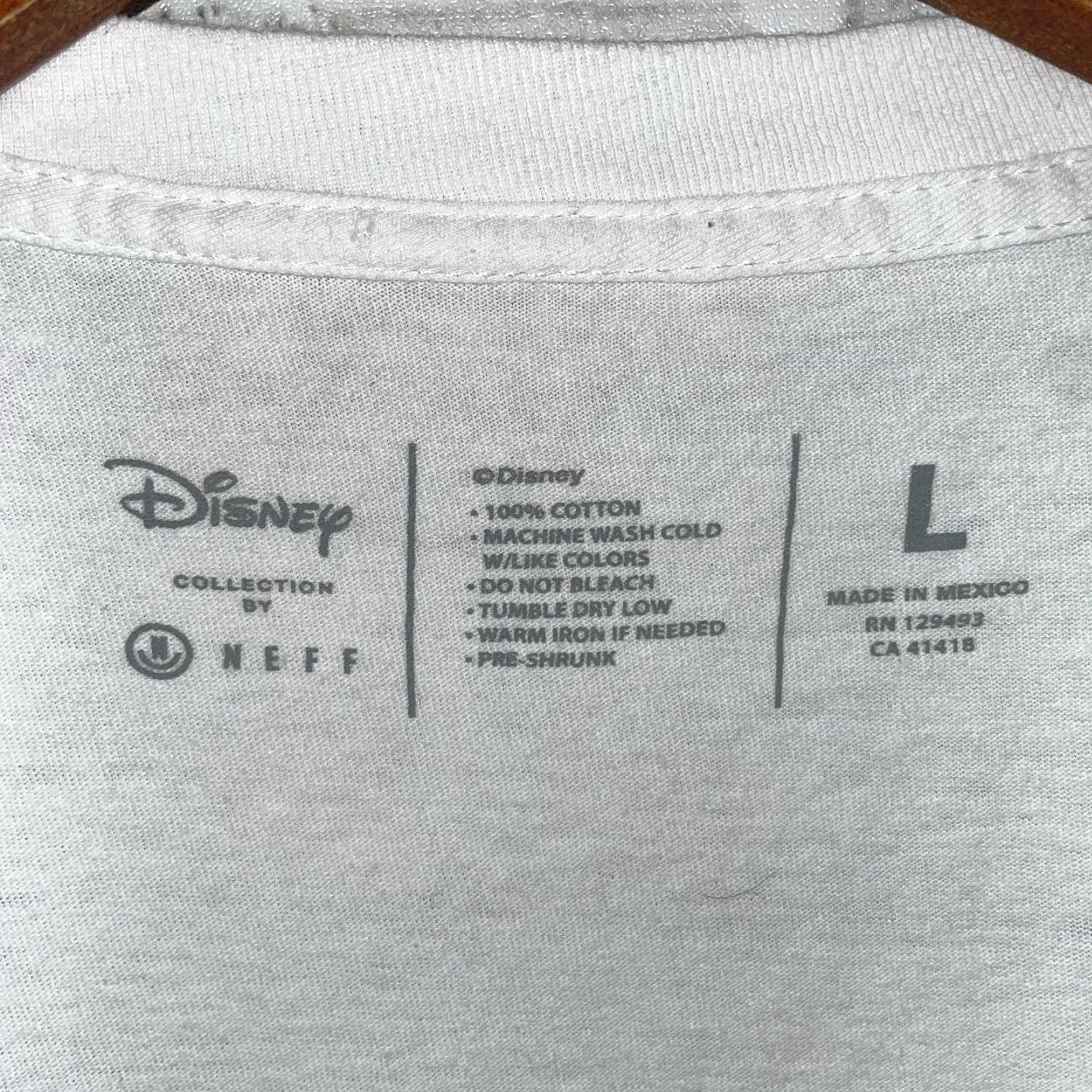 Disney NEFF Disney Slimed Mickey Mouse 100% Cotton Graphic Tee unisex Size L White | Mickey Mouse Shirt T-Shirt Mens Womens Size US L / EU 52-54 / 3 - 4 Thumbnail