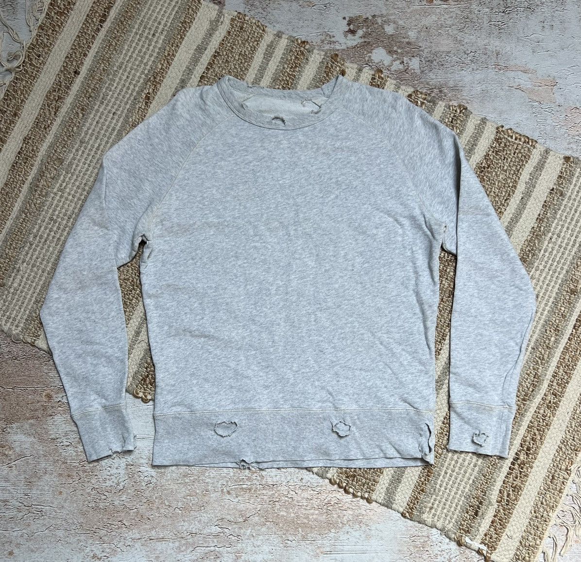 Loopwheeler Vintage loop wheel distressed Japanese sweatshirt Size US S / EU 44-46 / 1 - 1 Thumbnail