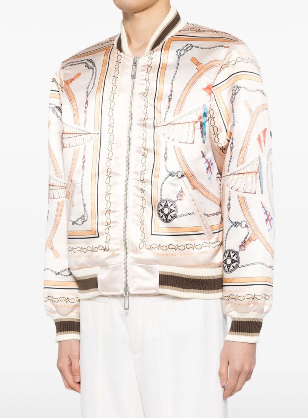 Rhude Rhude X Nautica Satin Bomber Jacket Size XL Size US XL / EU 56 / 4 - 3 Thumbnail