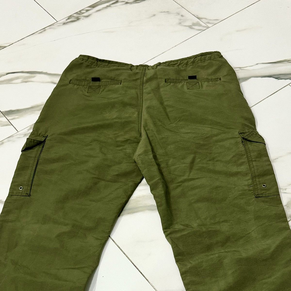 Japanese Brand × Vintage VINTAGE SANS SOUCI GREEN PARACHUTE PANTS! Size US 32 / EU 48 - 5 Thumbnail