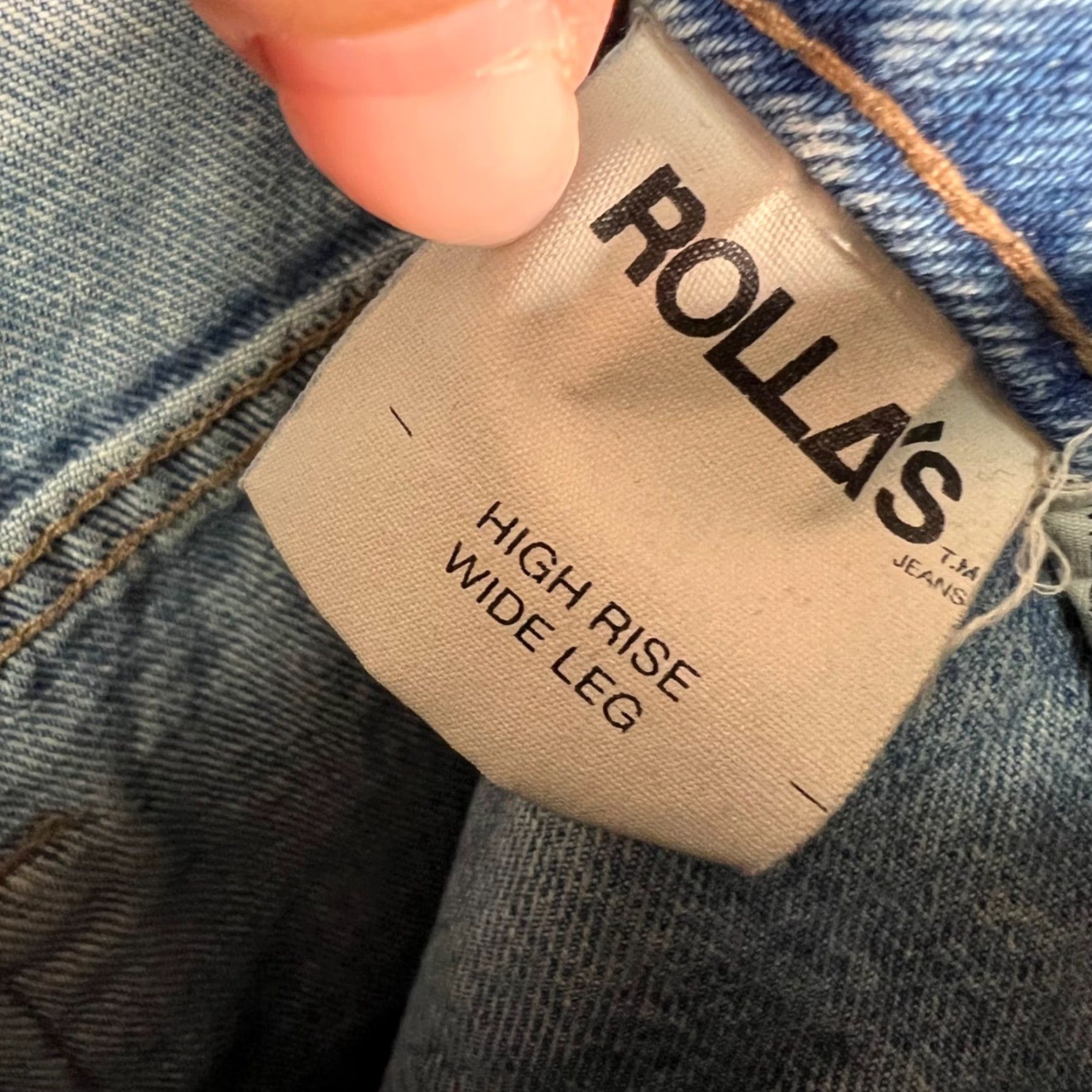 Vintage VINTAGE Rollas Womens Jeans Wide-Leg 27 High Rise Sailor Denim Blue 27 Inseam 26 In Womens Size 27" / US 4 / IT 40 - 3 Thumbnail