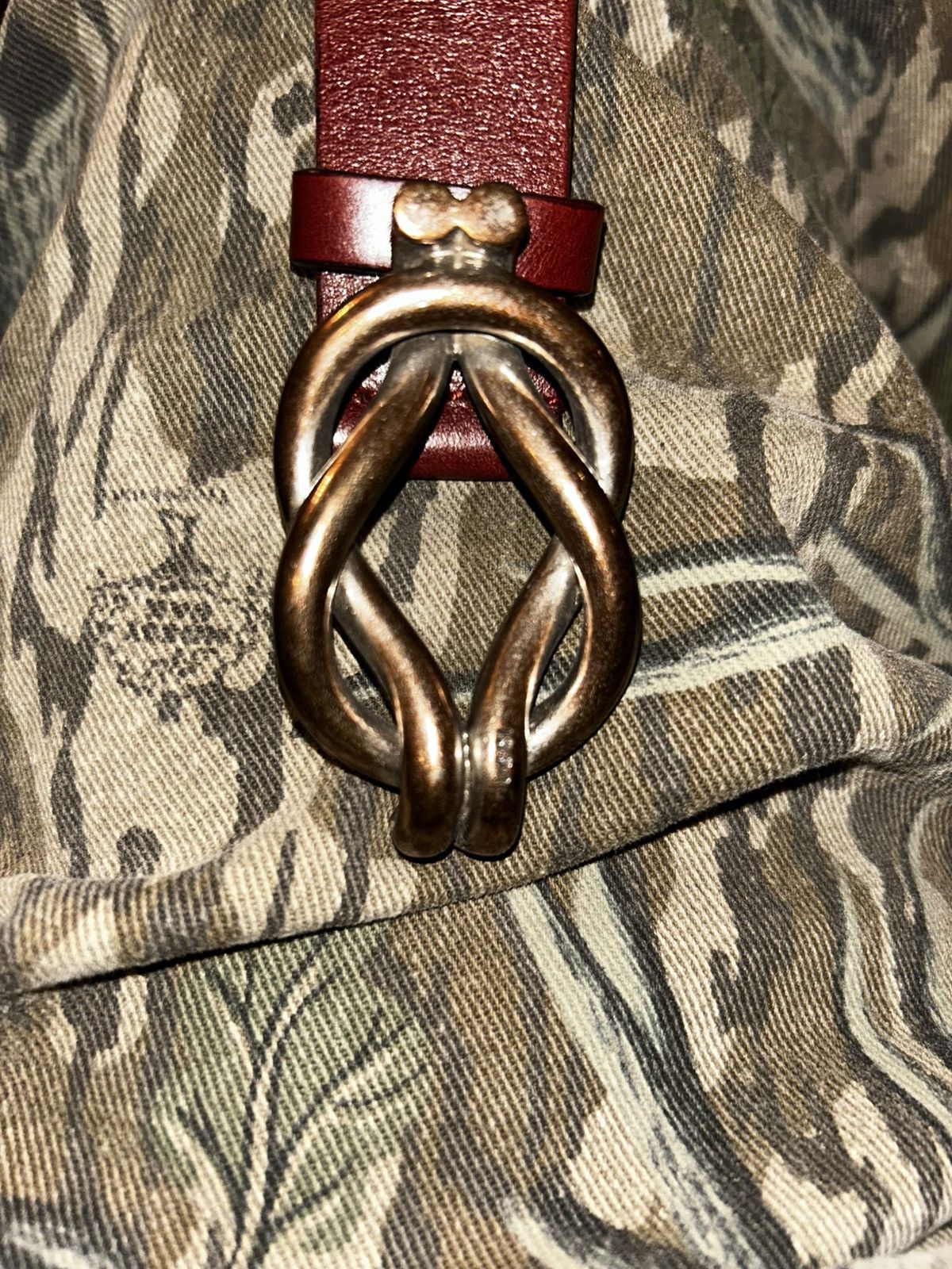 Gucci GUCCI vintage Calfskin Knotted-Buckle Belt Size 40 - 8 Thumbnail