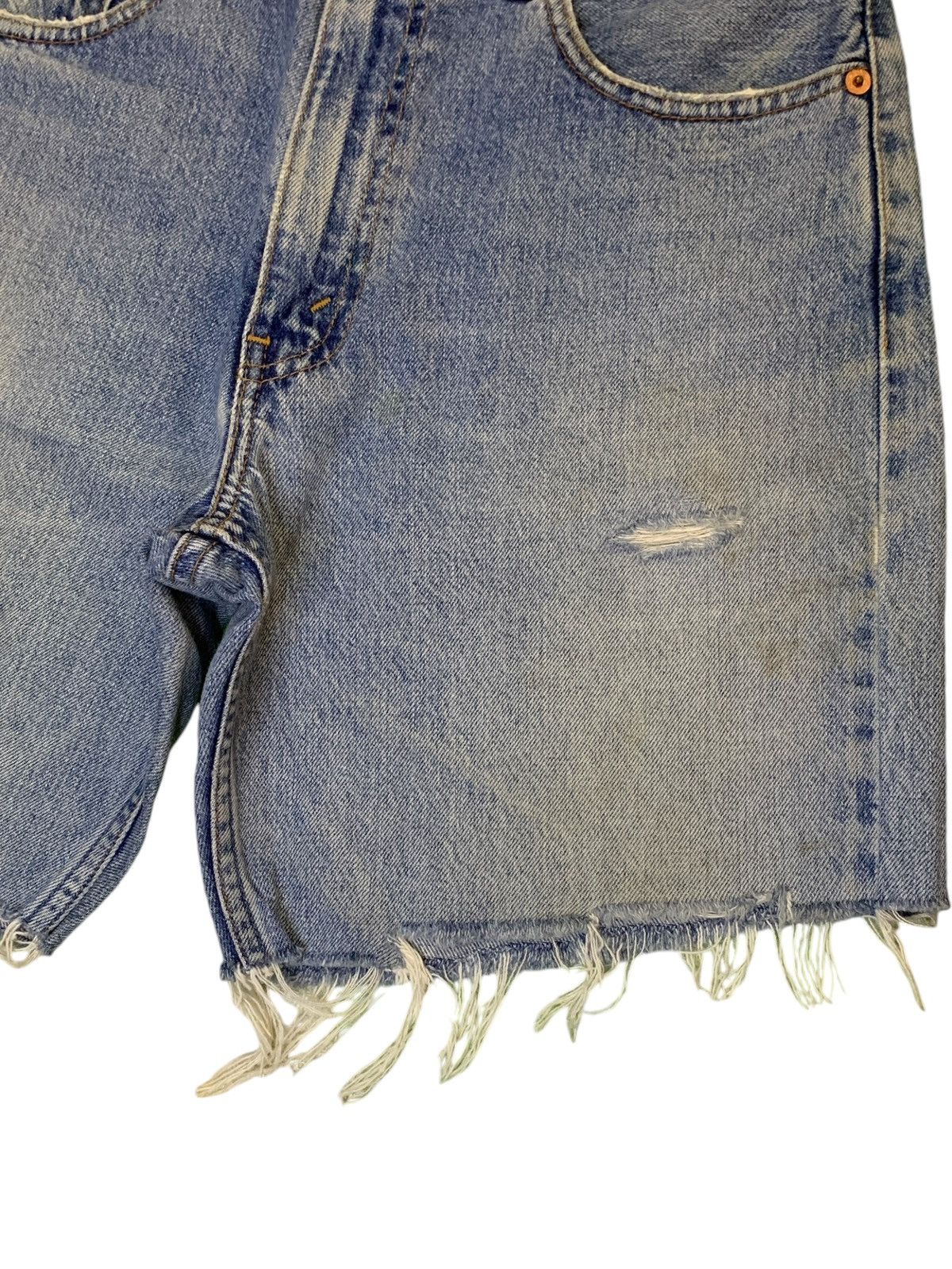 Levi's SALES🔥Vintage 90s Levis 512 Distressed Jean Shorts Jorts Size US 31 - 9 Thumbnail