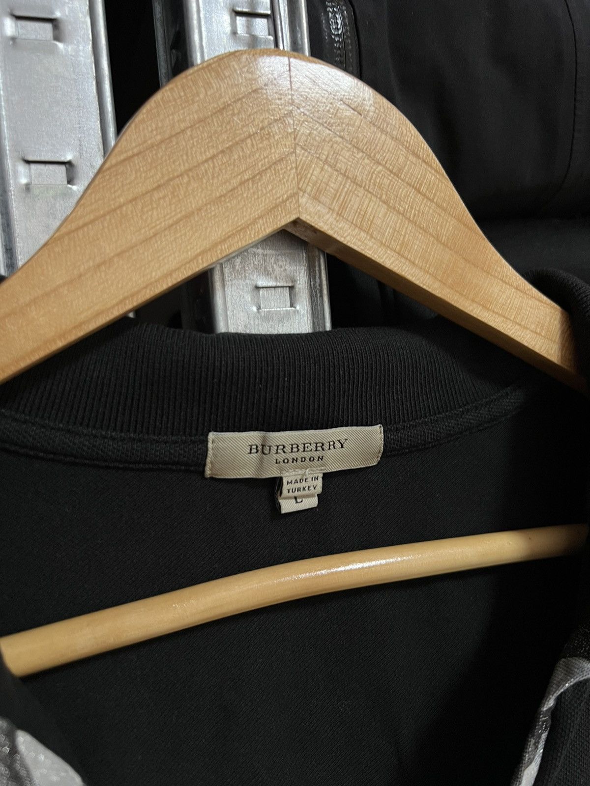 Burberry × Vintage Burberry London Nova Check Long Sleeve Polo Shirt Size L Size L / US 10 / IT 46 - 4 Thumbnail