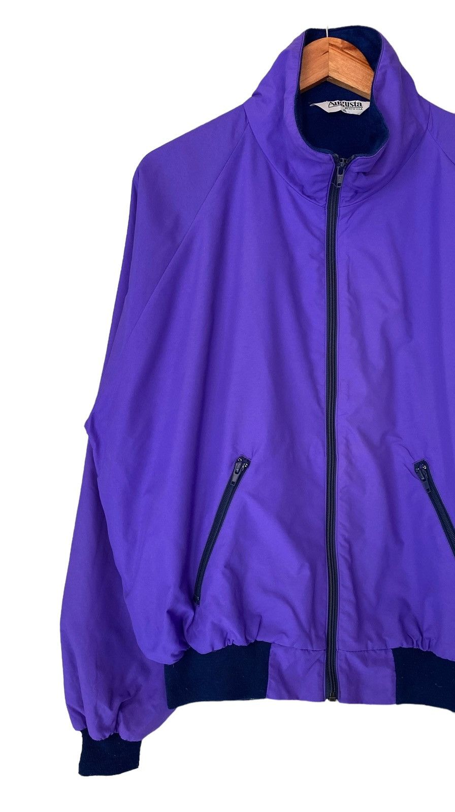 Augusta Sportswear × Vintage Vintage AGUSTA Light Zipper Jacket Size US XL / EU 56 / 4 - 3 Thumbnail