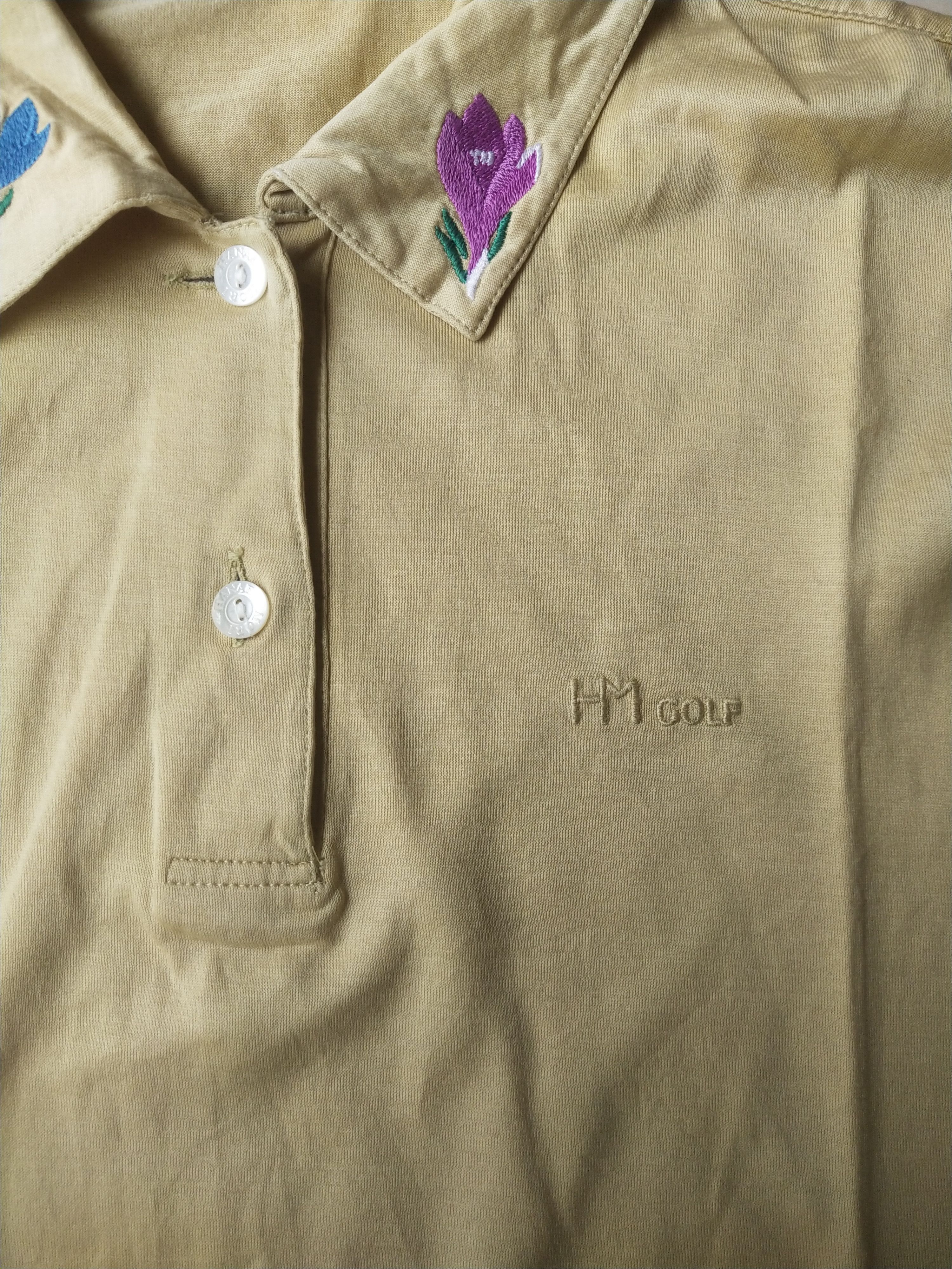 Hanae Mori Hanae Mori Golf Floral Collar Long Sleeve Polo Size M / US 6-8 / IT 42-44 - 3 Thumbnail