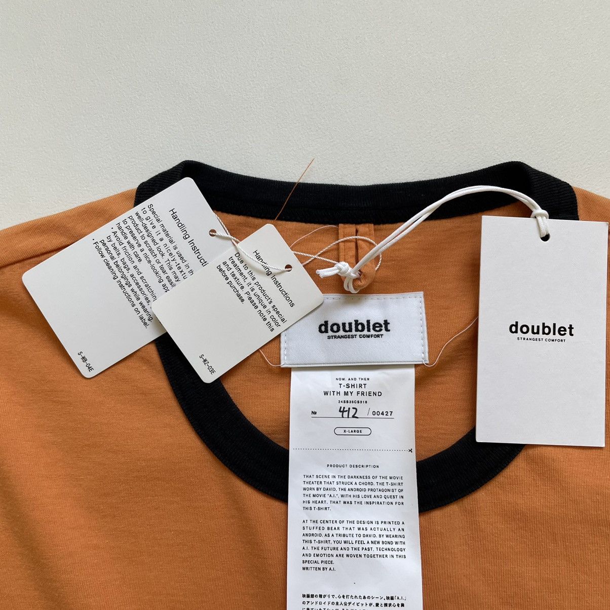 Doublet ‘Android Teddy’ Forever My Friend T Shirt Size US XL / EU 56 / 4 - 5 Thumbnail