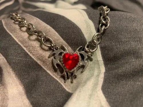 Jewelry Electro Chain Crystal Heart Silver Abstract Star Pop Fantasy Size ONE SIZE - 7 Thumbnail