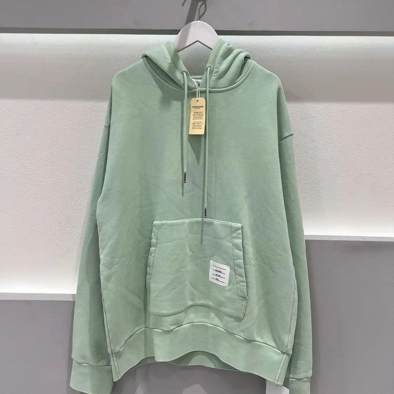 Thom Browne Thom Browne Green Logo Cotton Hoodie for Women 0089 Size ONE SIZE - 1 Thumbnail