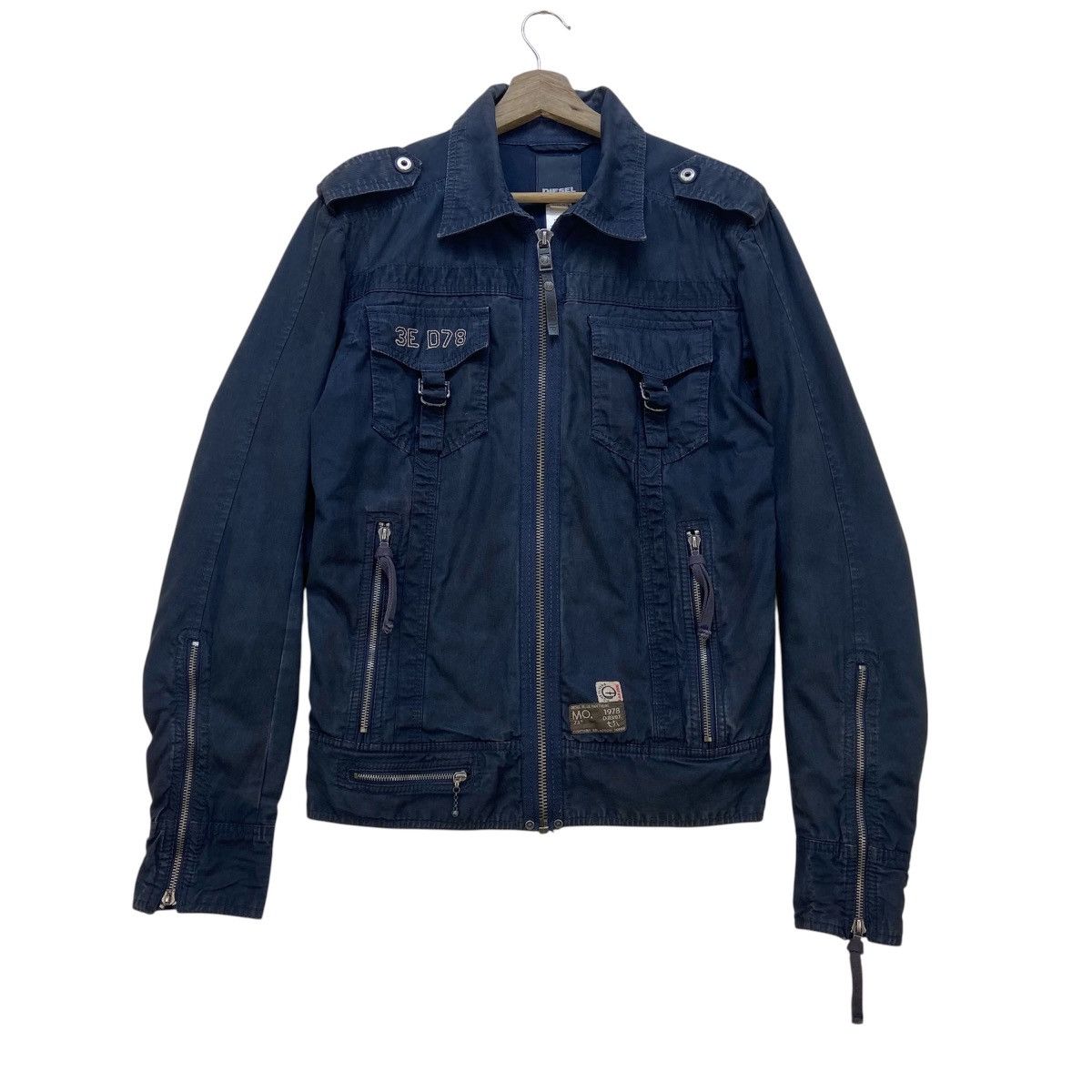 Diesel Diesel Blue Panthers Fighters Squadron 36060 Biker Jacket Size US S / EU 44-46 / 1 - 1 Thumbnail