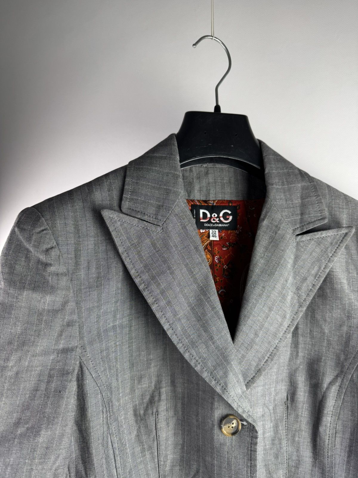 Dolce & Gabbana Vintage 00s Dolce&Gabbana Formal Suit Blazer Paisley Lining Size L / US 10 / IT 46 - 3 Thumbnail