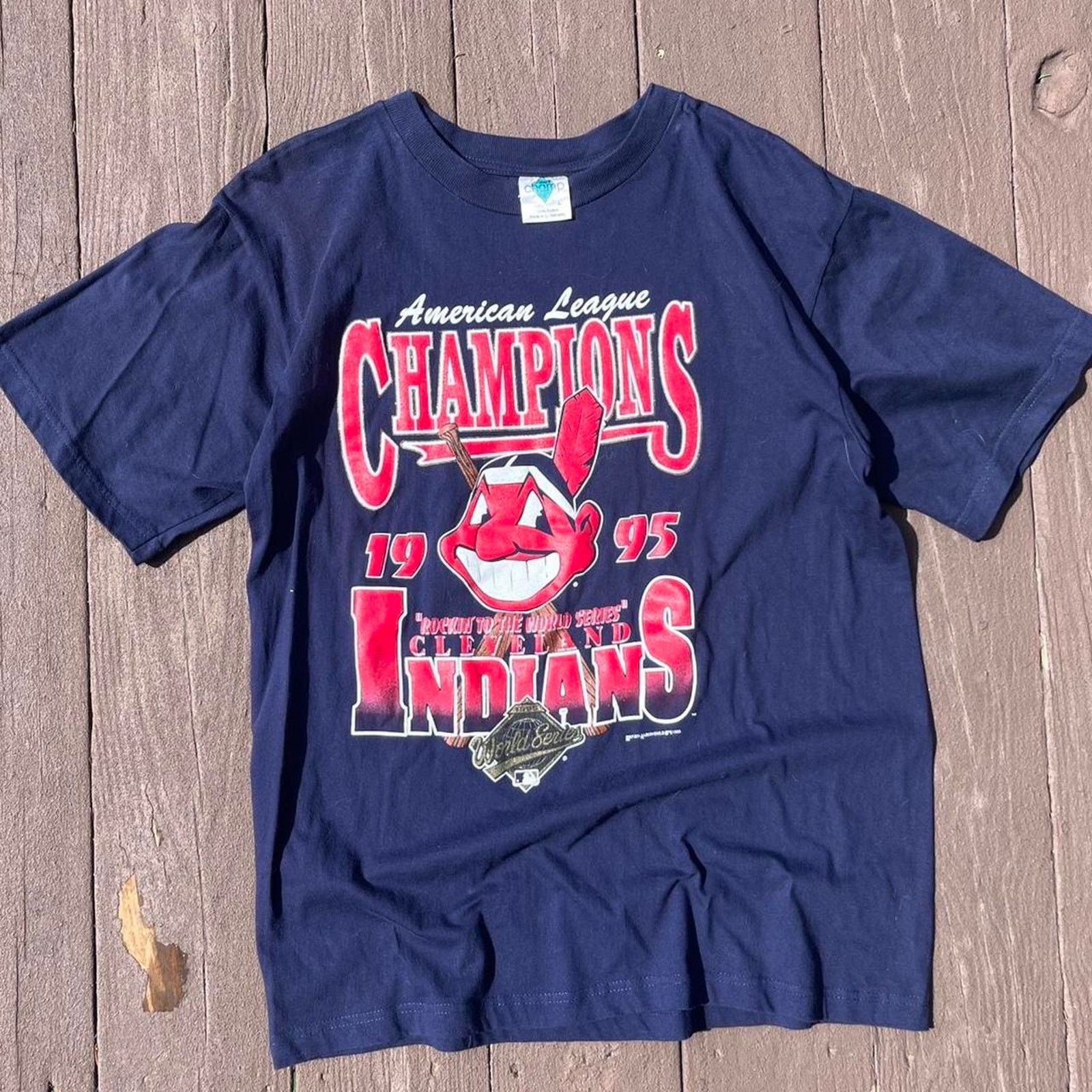 Starter 1995 Cleveland Indians World Series Champions Shirt Size US L / EU 52-54 / 3 - 1 Thumbnail